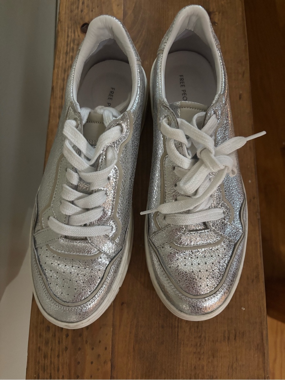 Free People Silver MetallicSneakers